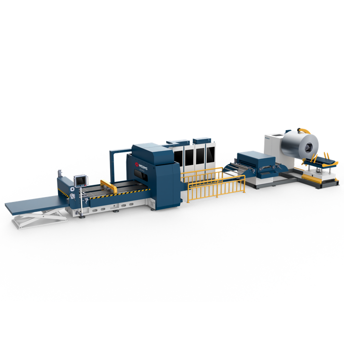 PC series CNC sheet metal flexible punching cutting production line